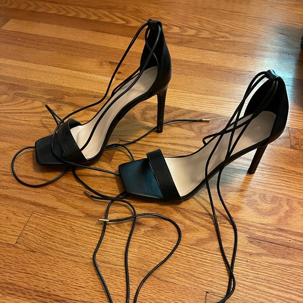 Anne Michelle Black Stiletto Heels